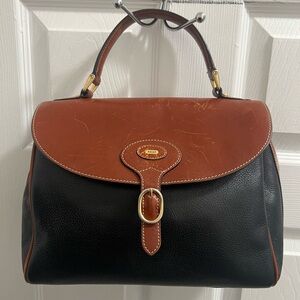 Bally Women’s Black and Brown Leather Satchel
